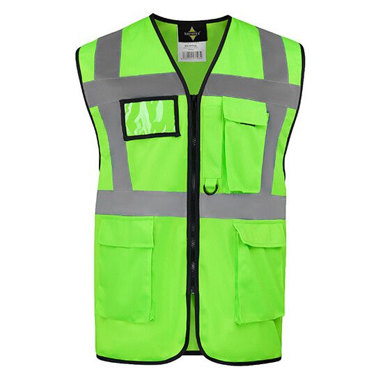 CO² Neutral Multifunctional Executive Safety Vest Hamburg - neon green-786