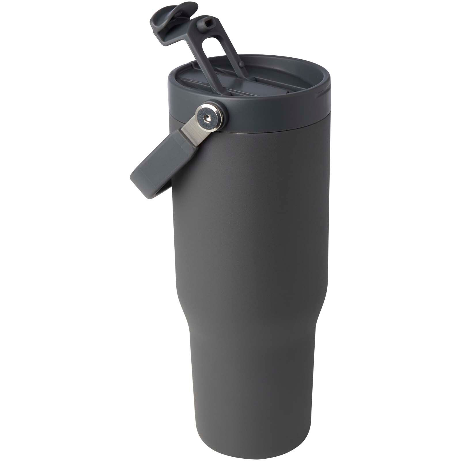Bronx 900 ml RCS-zertifizierter Kupfer-Vakuum Isolierbecher aus Edelstahl mit Doppelfunktionsdeckel - grau-701