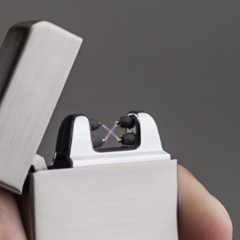 Metmaxx® Lichtbogenfeuerzeug "FuturePocketTurbo" - silber-16