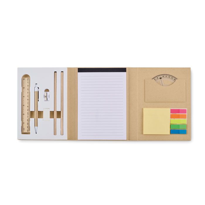 Schreibset mit Notizblock CENOTE - beige-924
