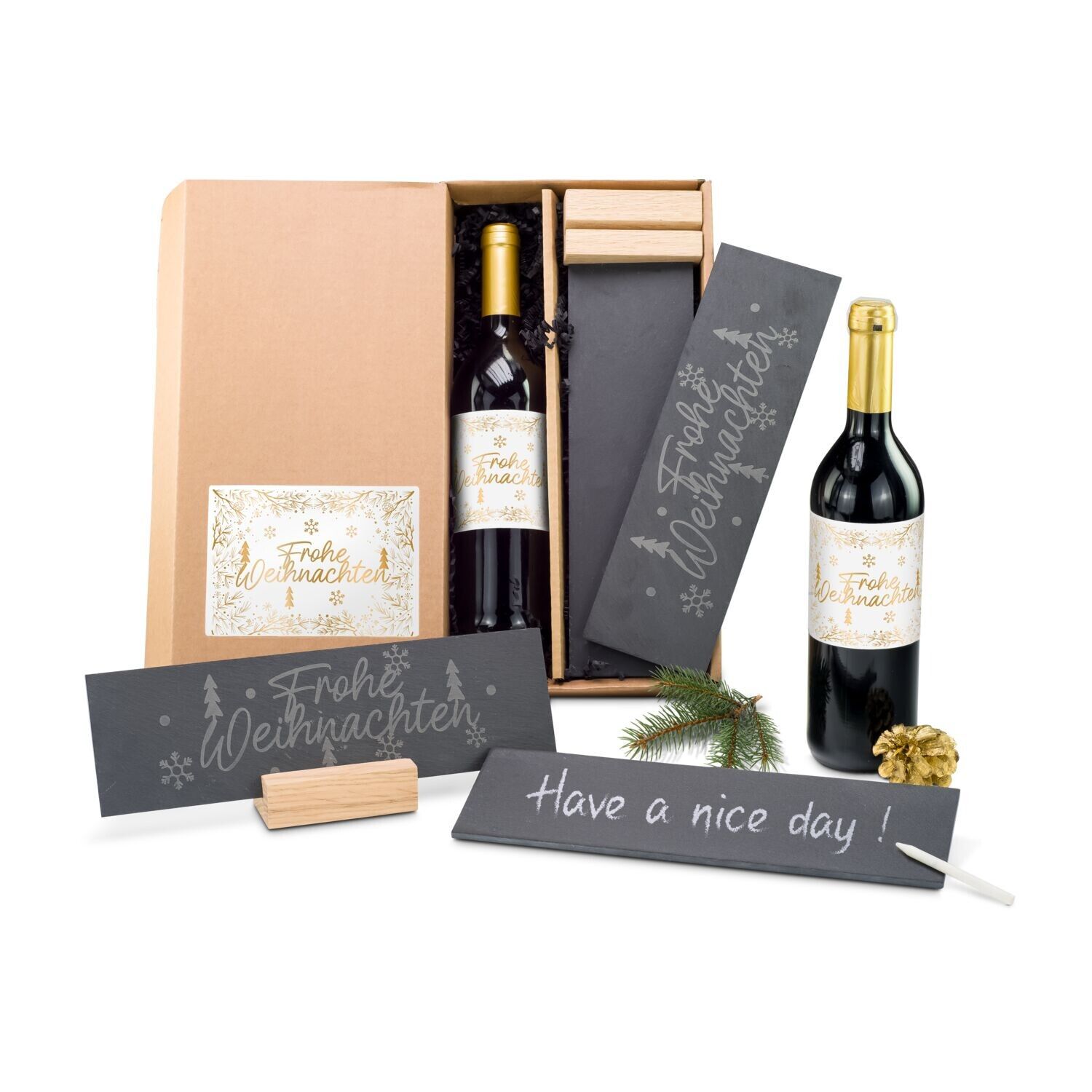 Geschenkset Schiefer & Wein-133