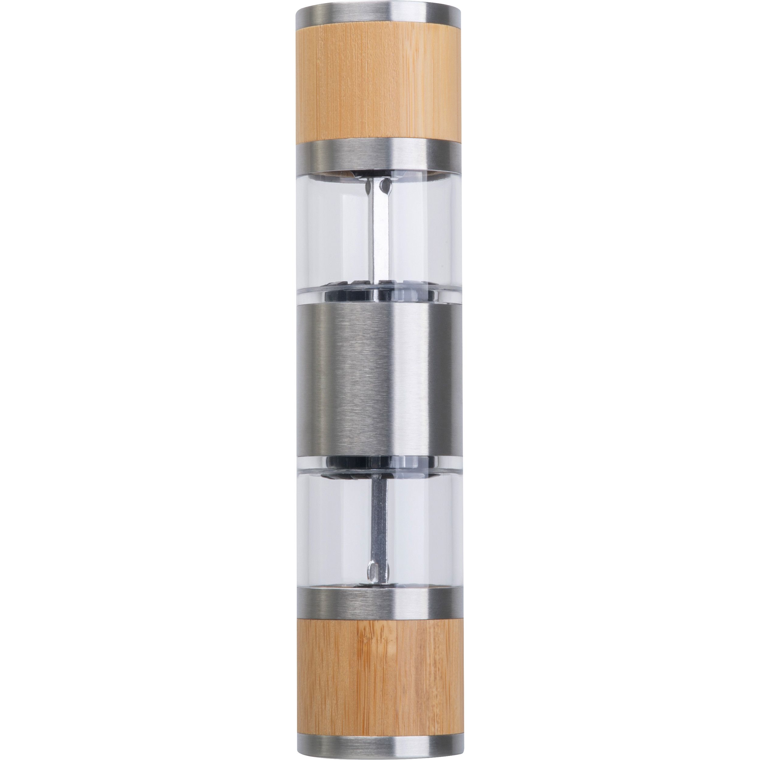 Salz- & Pfeffermühle aus Edelstahl und Bambus BEATA - beige-936