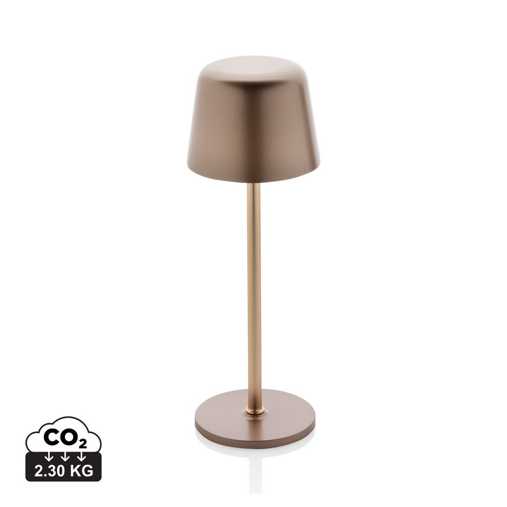 Zenic USB Tischleuchte aus RCS recyceltem Kunststoff - bronze-239