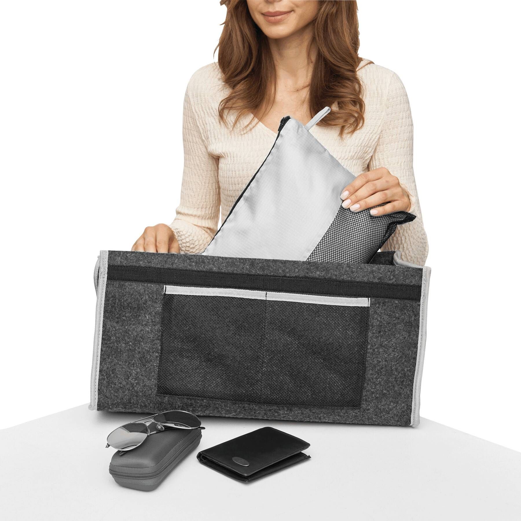 Kofferraumtasche CAR ASSISTANT - grau - schwarz-106