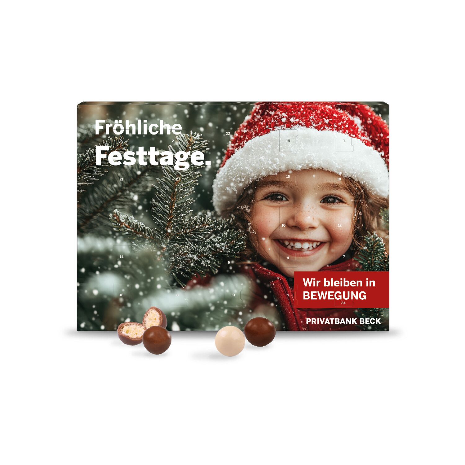 Wand-Adventskalender mit Brandt Knusperkugeln-718
