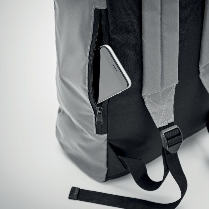 Reflektierender Rucksack BRIGHT ROLLPACK - mattsilber-693