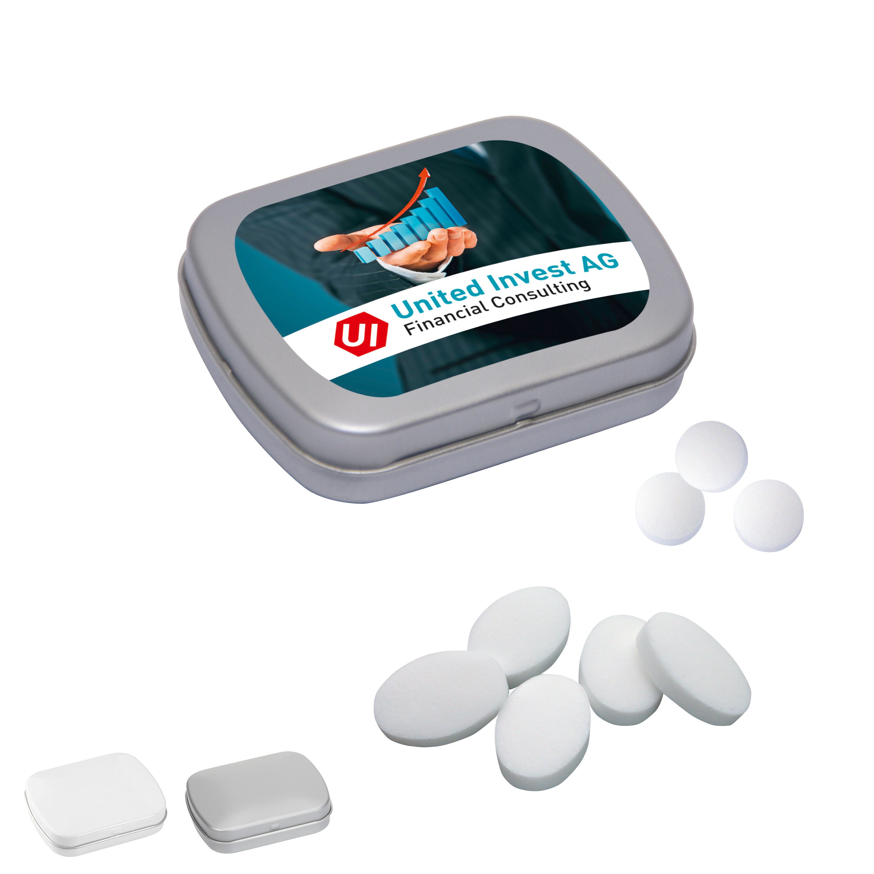 Mini Klappdose mit Pfefferminzpastillen-317
