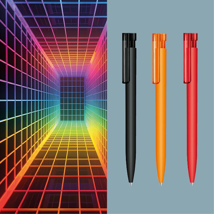 Liberty Soft Touch Druckkugelschreiber - schwarz-44
