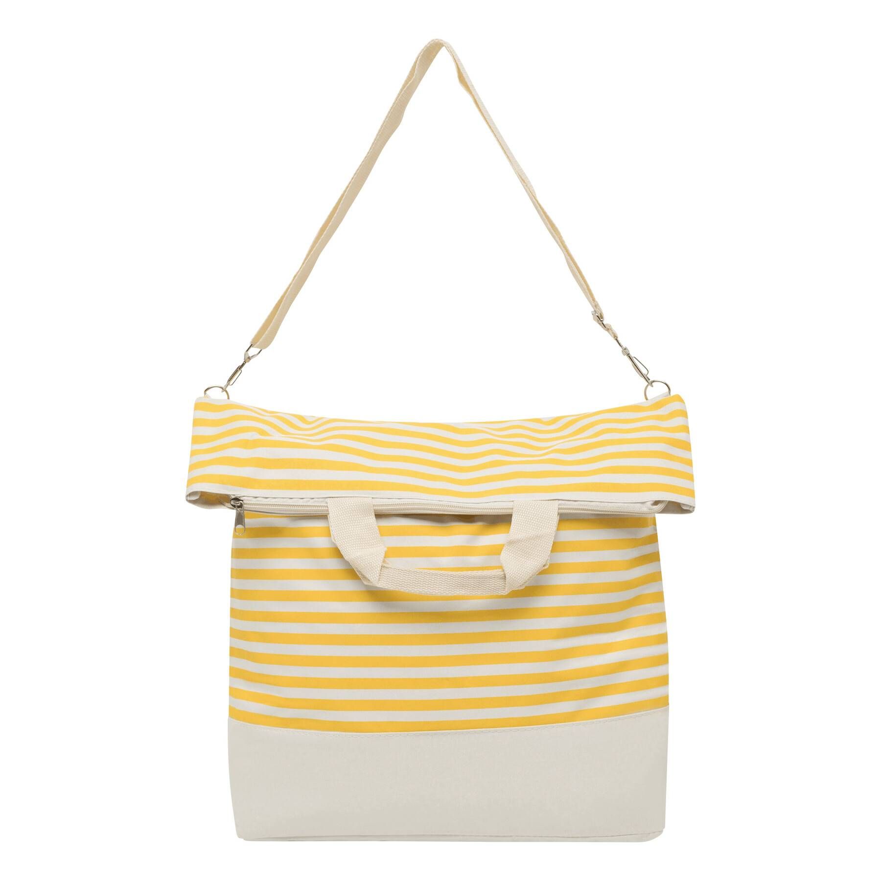 Strandtasche JUIST - beige - gelb-418