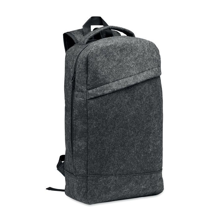 13" Laptop Rucksack RPET-Filz LLANA - steingrau-832