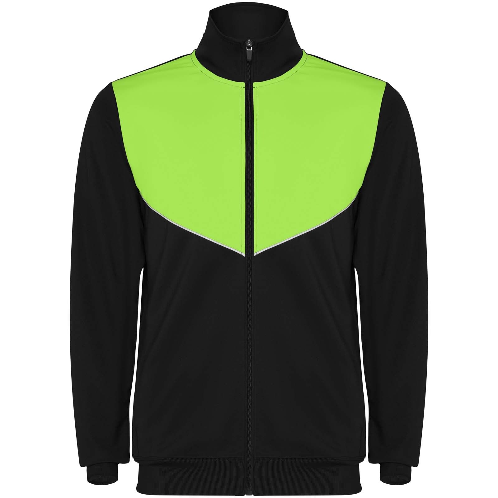 Evans Trainingsanzug   - schwarz -  limone - XL-799