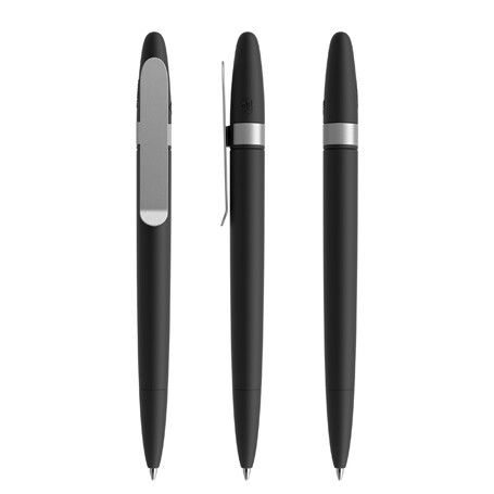 black - silver satin finish