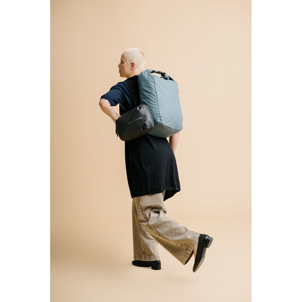Urban wasserabweisender Anti-Diebstahl Rucksack - blau-558