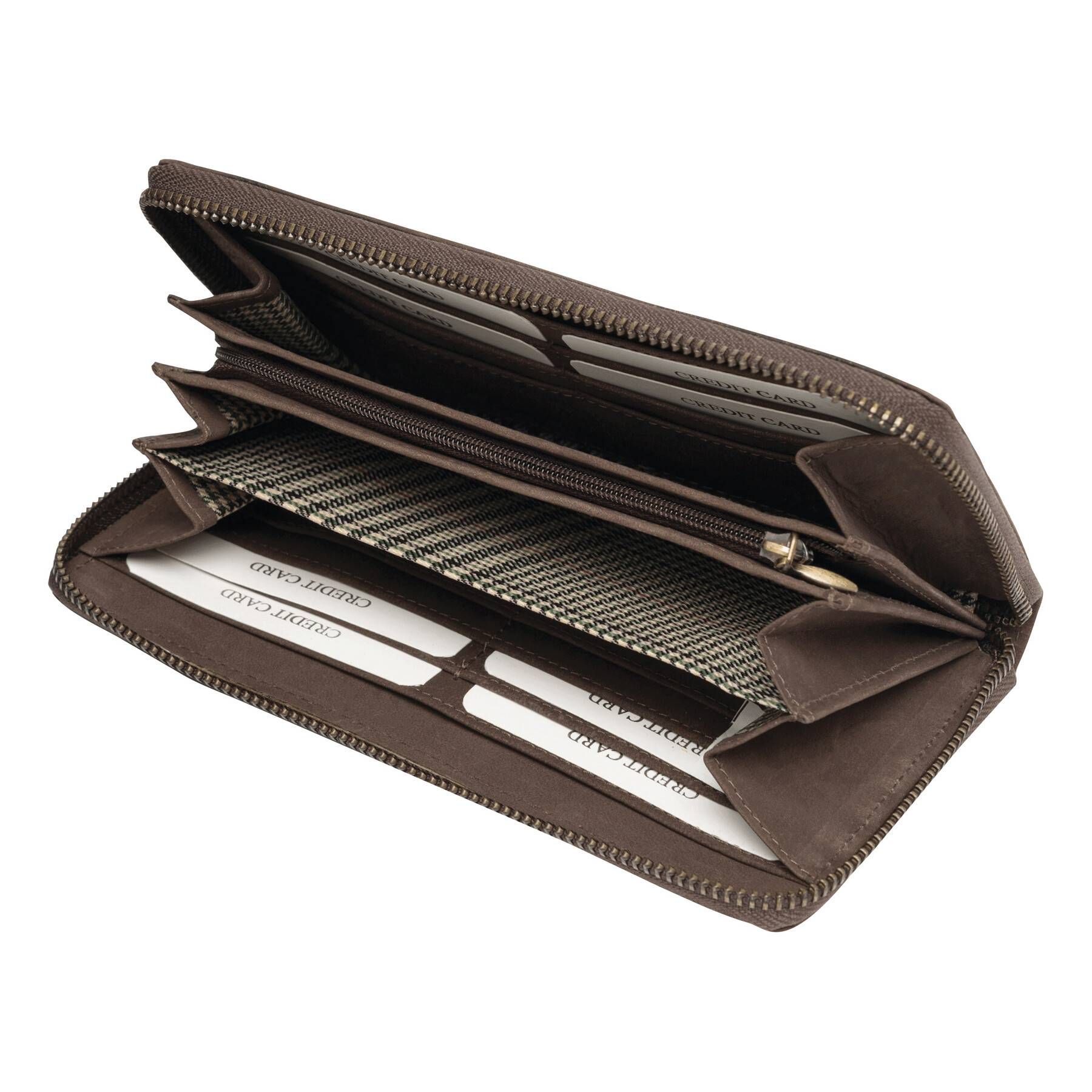 Echtleder-Geldbörse LADY - braun-674