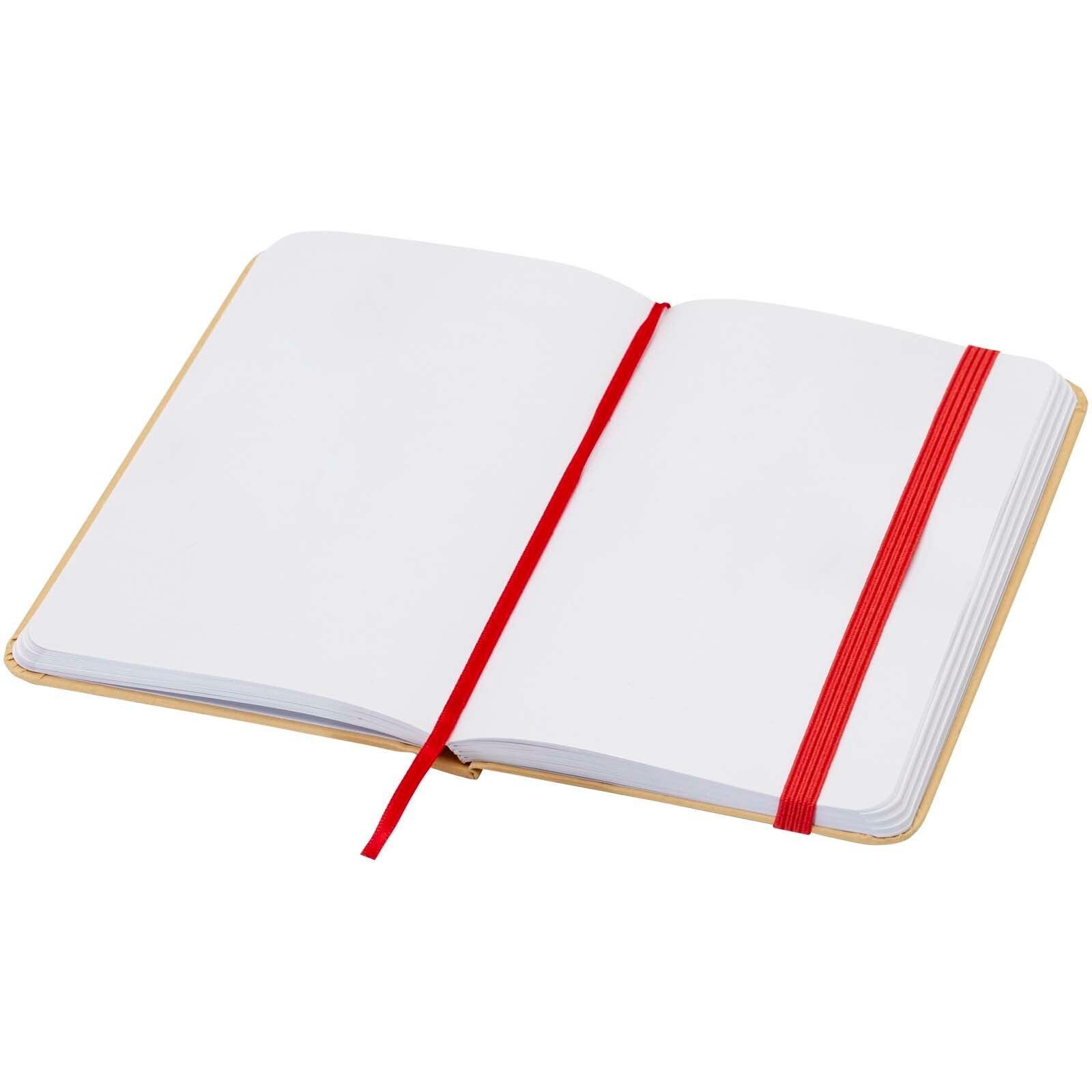 Reed A6 Hardcover Notizbuch, blanko, aus recyceltem Material - rot-838