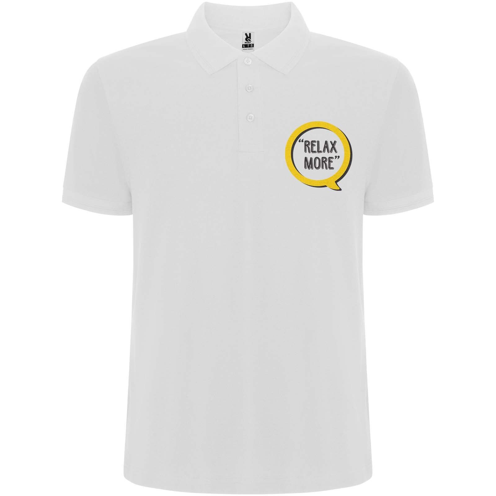 Pegaso Premium Poloshirt für Herren - weiss - XL-345
