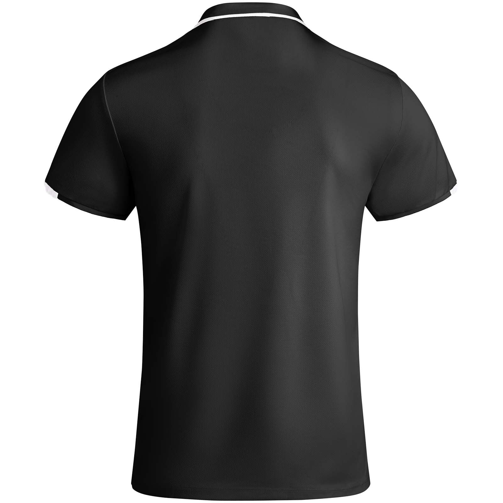 Tamil Sport Poloshirt für Kinder - schwarz -  weiss-522