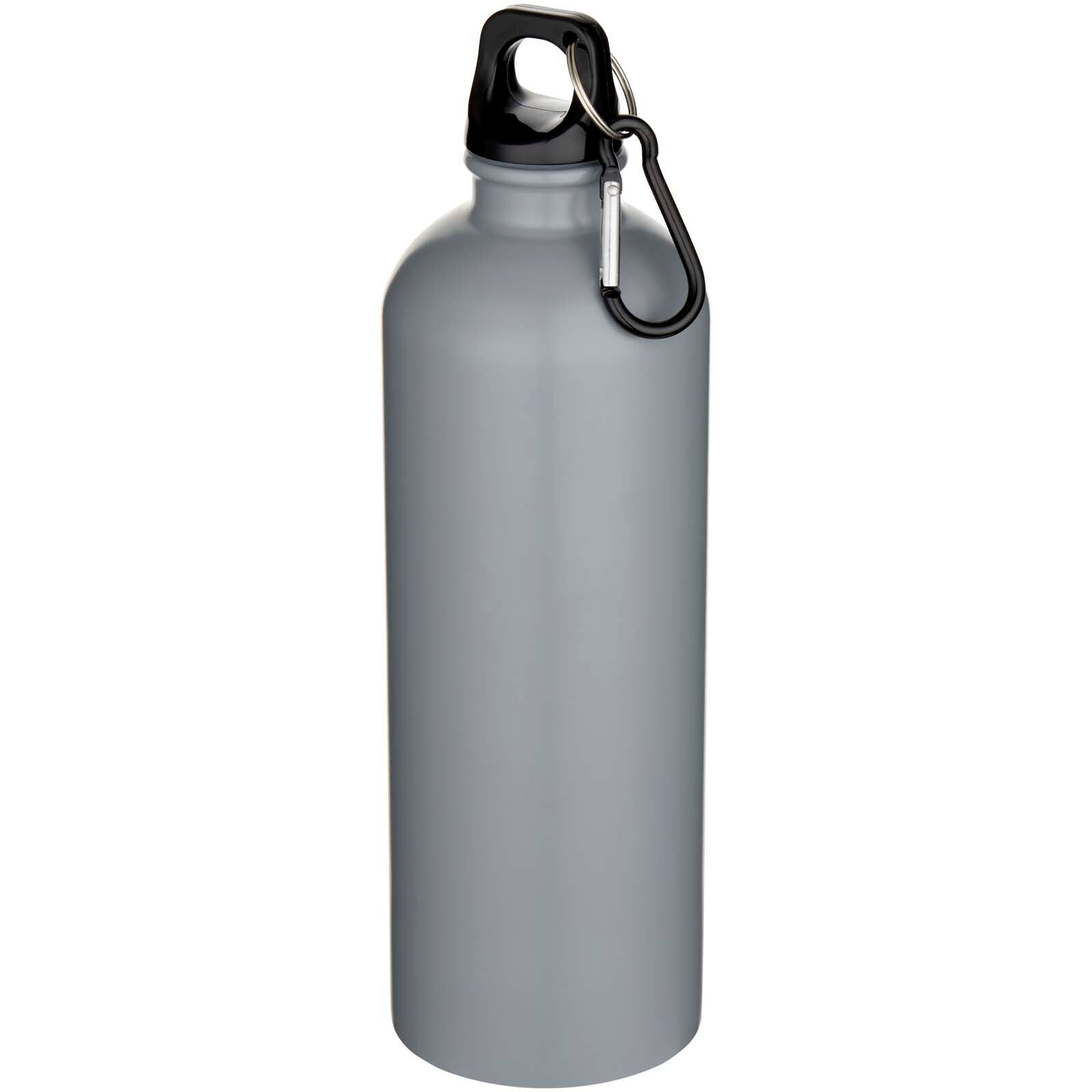 Oregon 750 ml matte RCS-zertifizierte, einwandige Trinkflasche aus recyceltem Edelstahl mit Karabinerhaken - grau-792
