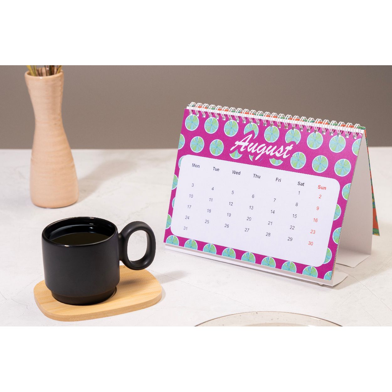 CreaDate Desk Individueller Tischkalender - weiß-637