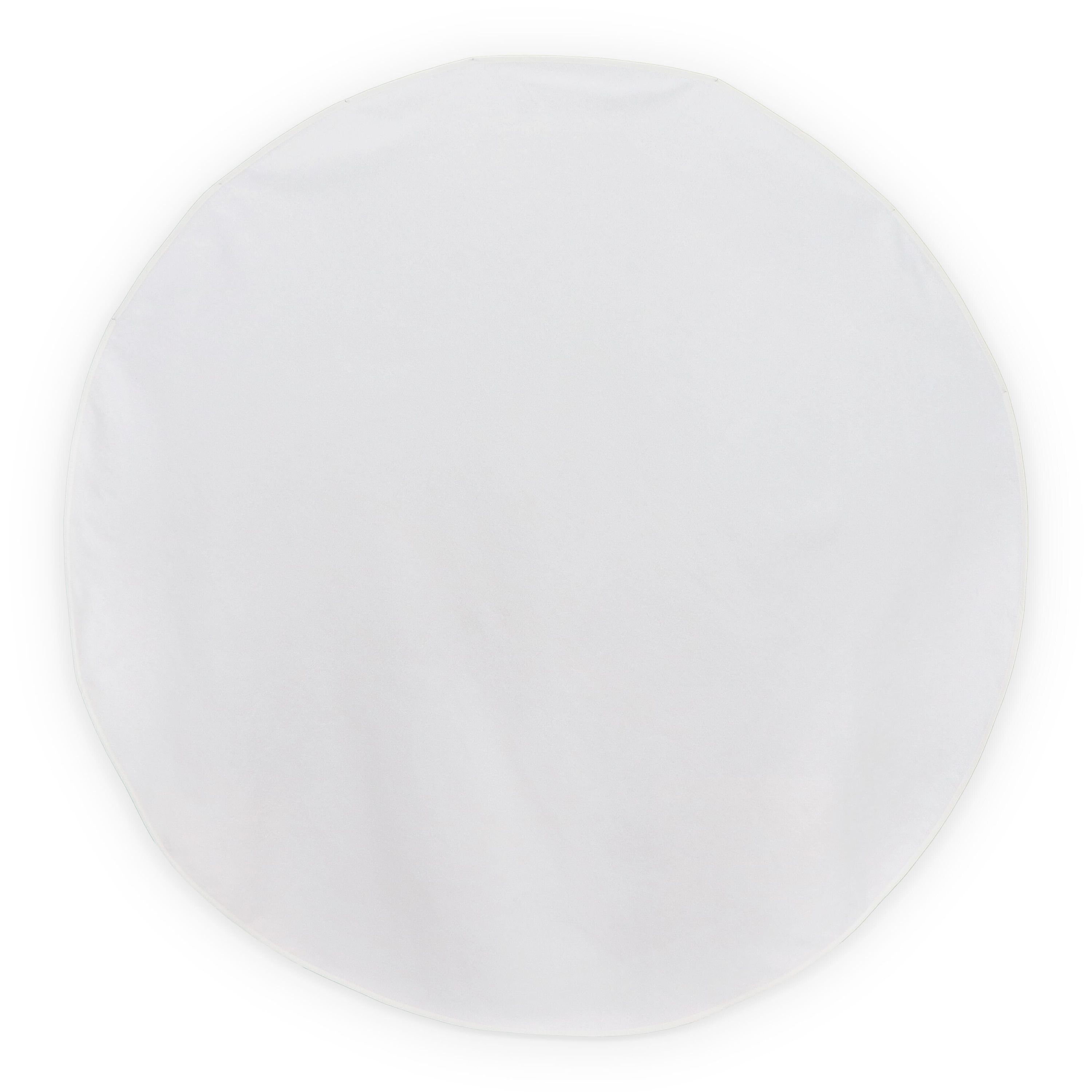 Doppelseitiges rundes Strandtuch Ø 150 cm, 350 g/m², Sublimationsdruck - weiss-105