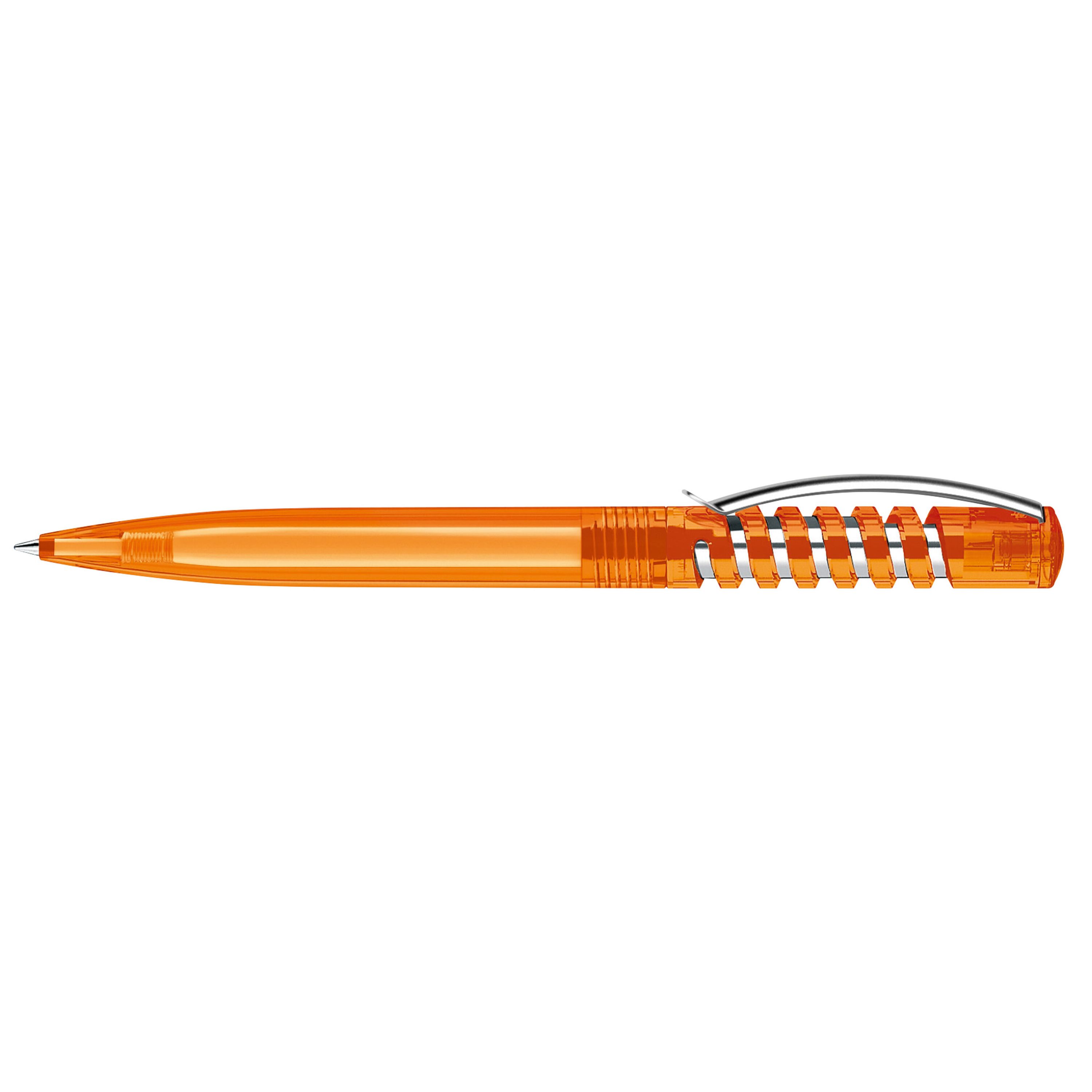 New Spring Clear MC Druckkugelschreiber - orange-680