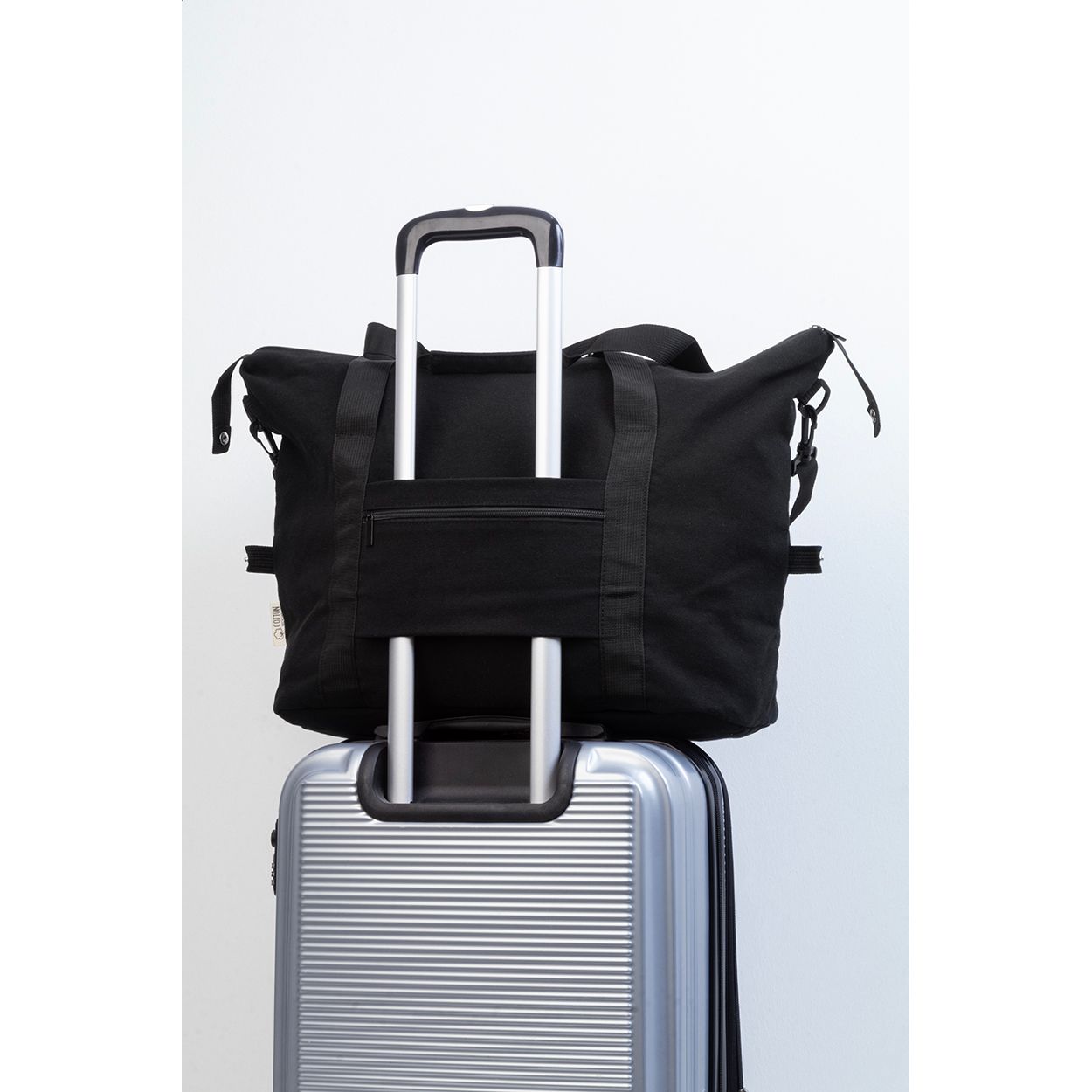 Rebyss Travel Recycelten Canvas Reisetasche - schwarz-244