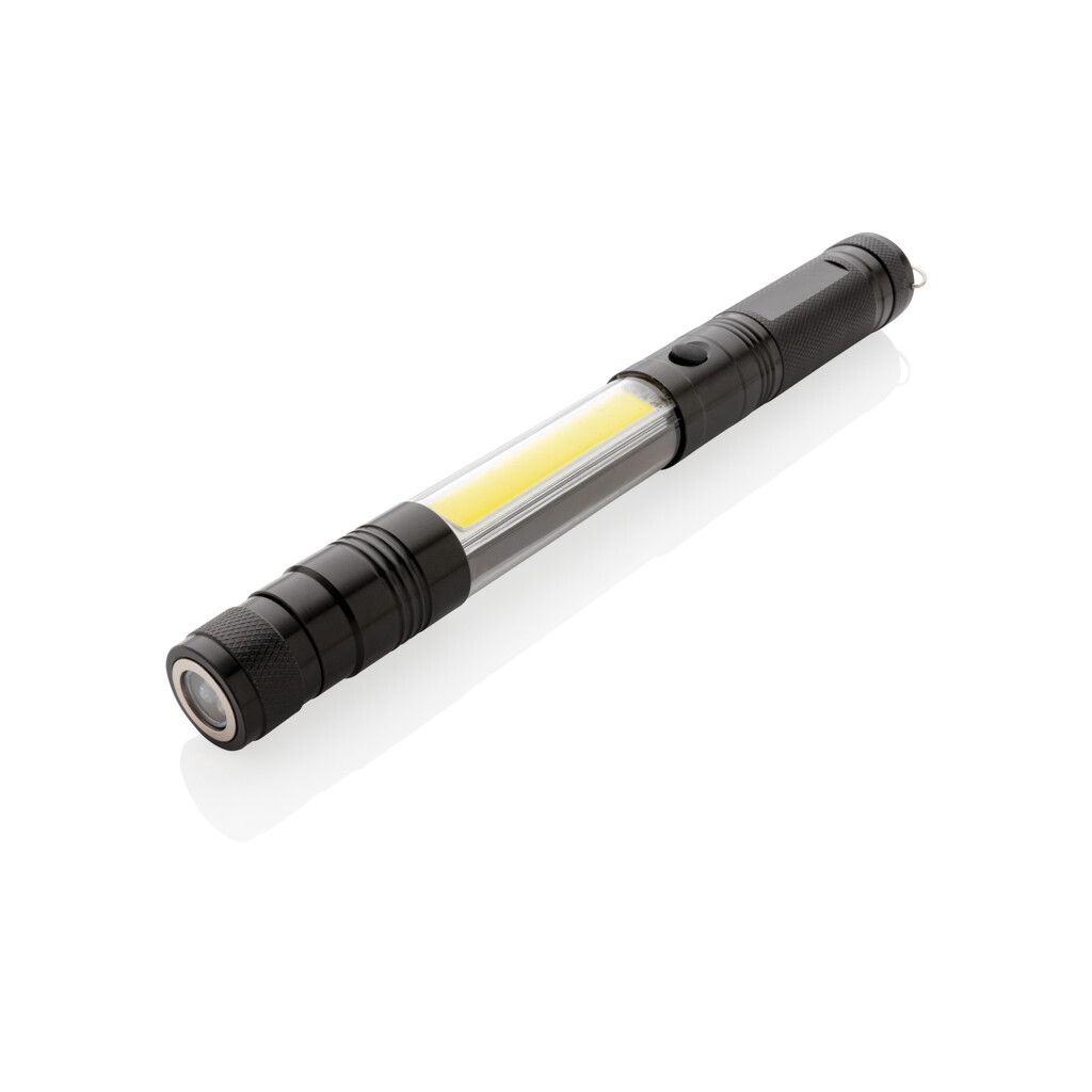 Große Teleskop-Leuchte mit COB - schwarz-527
