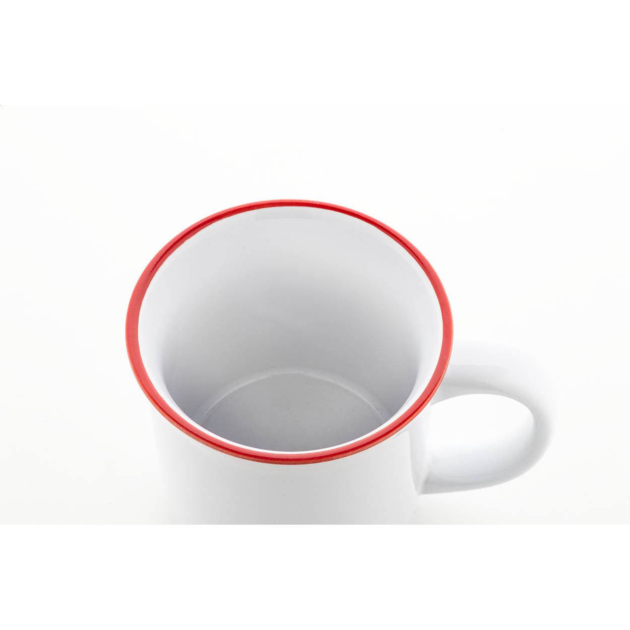 Woodstock Subo Vintage Sublimationstasse, 300 ml - rot - weiß-622