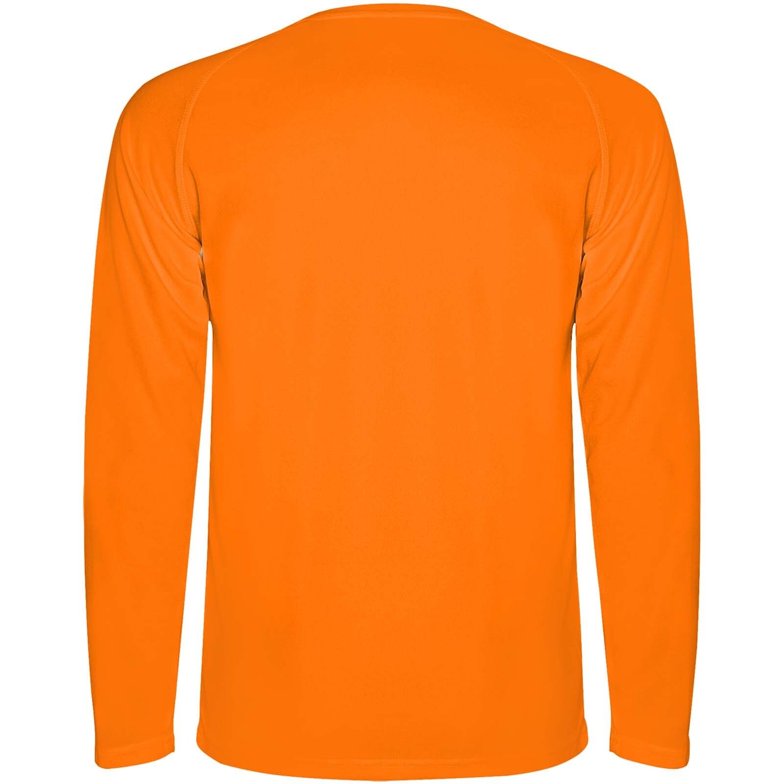 Montecarlo Langarm-Sport-Shirt für Kinder - fluororange-918