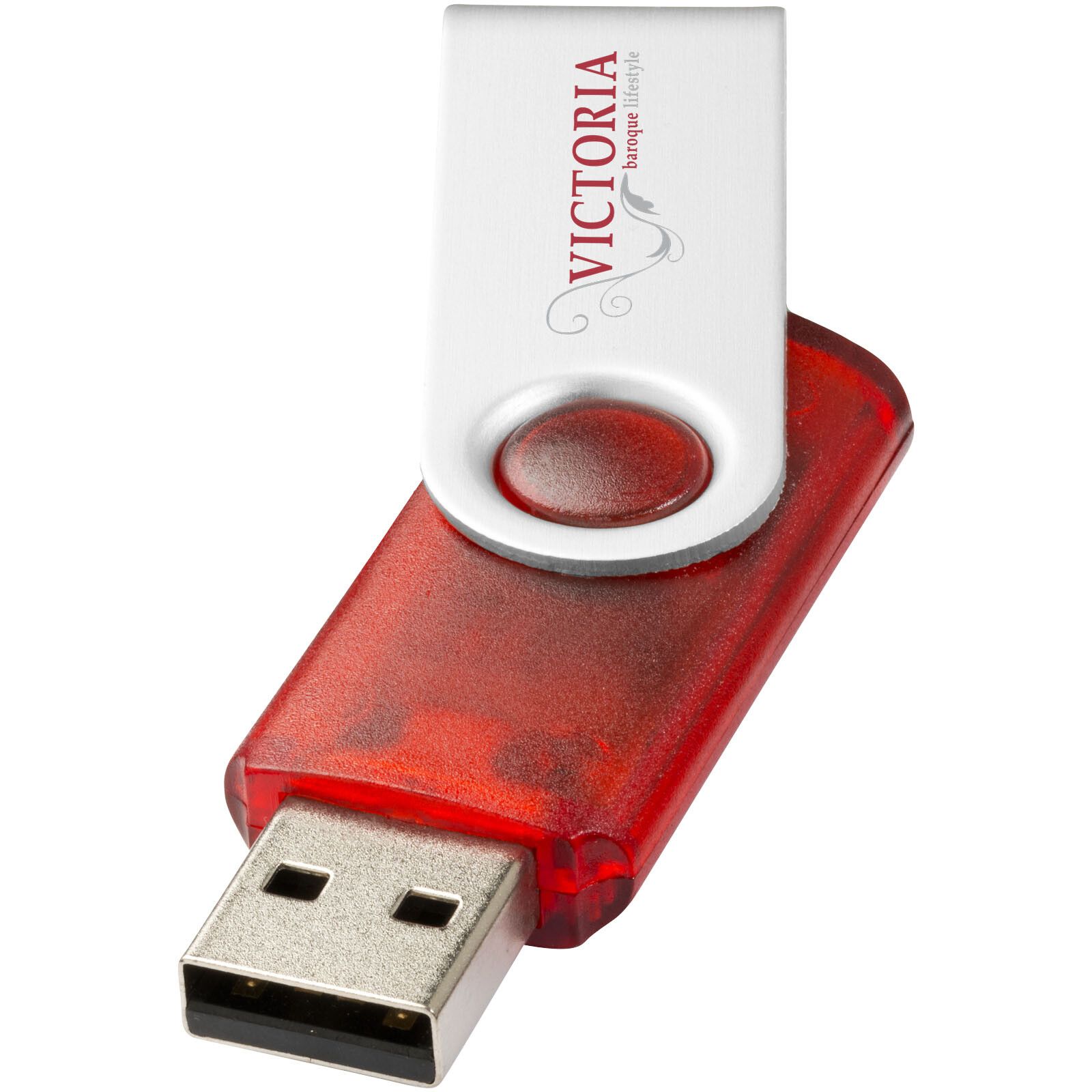 Twister Transculent USB-Stick - rot - 4 GB-185