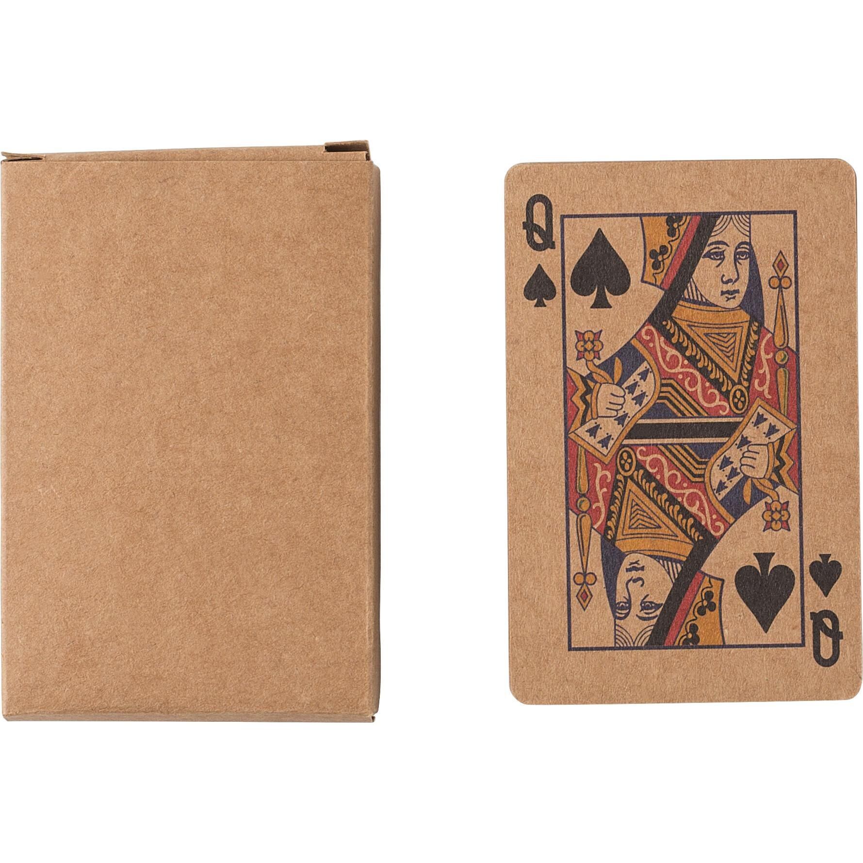 Kartenspiele aus recyceltem Papier Arwen - braun-21