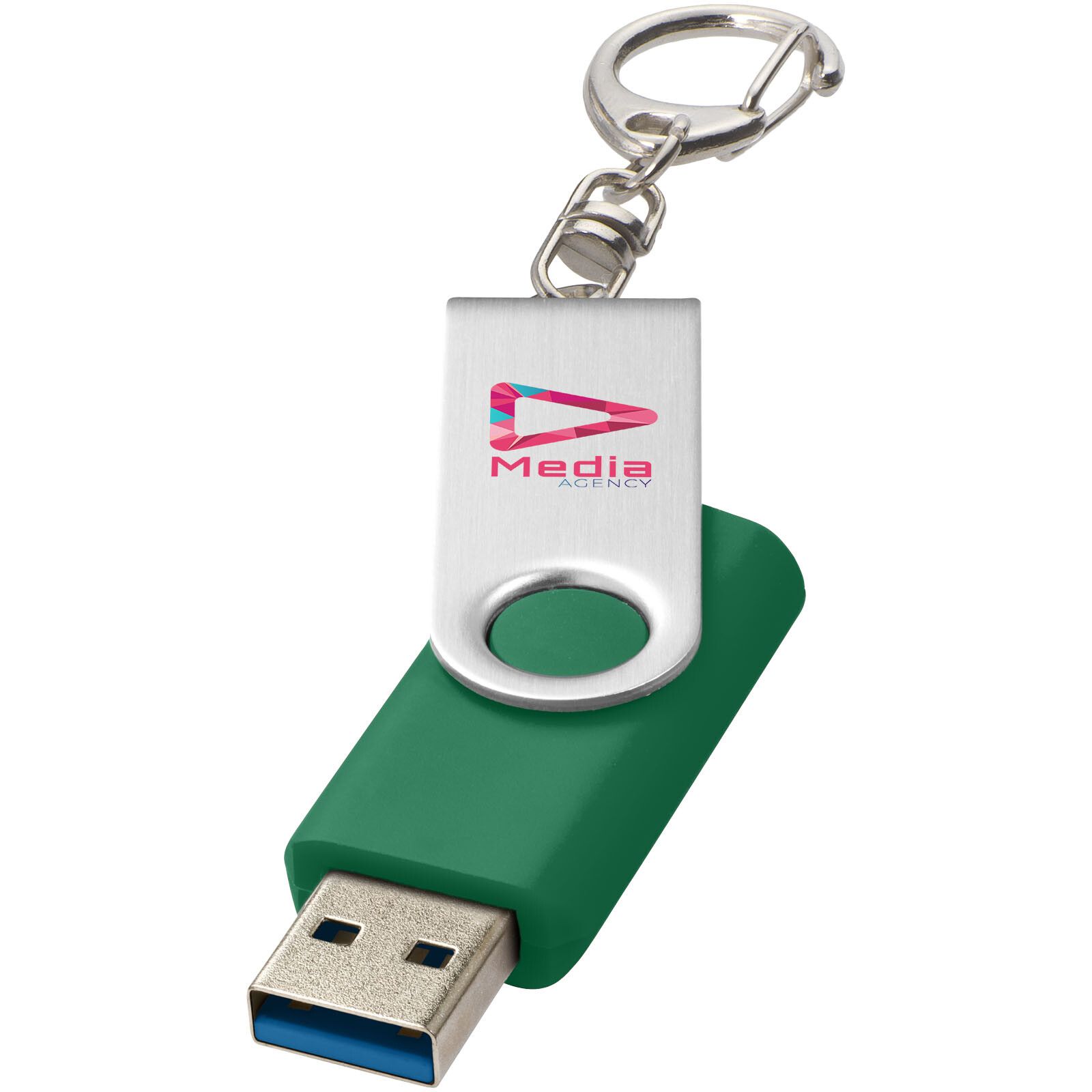 Twister USB-Stick 3.0 mit Schlüsselanhänger - grün - 16 GB-511