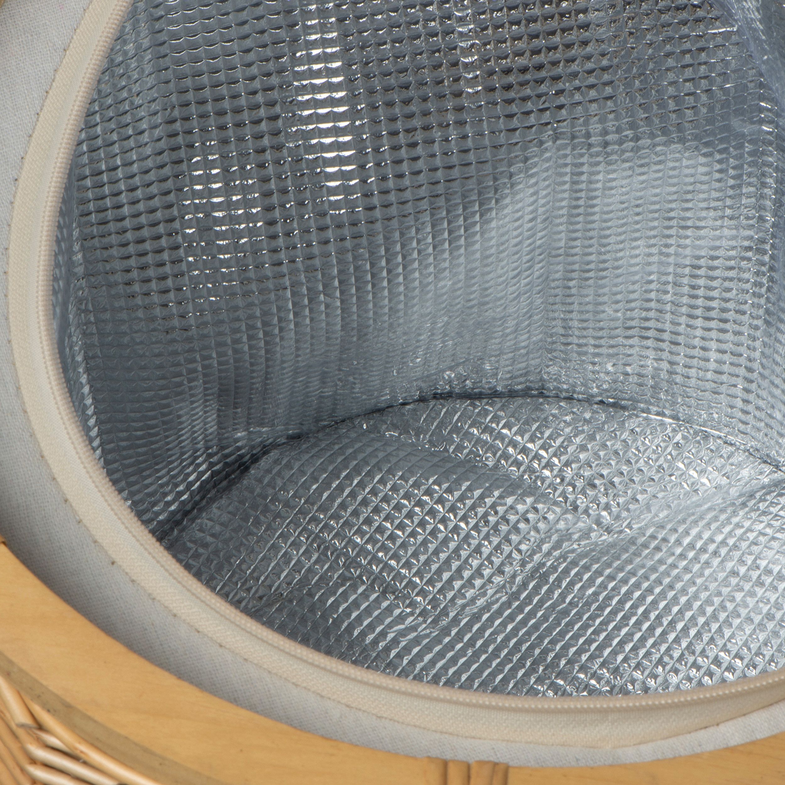 Mark Twain Picknickkorb aus Rattan - beige-114