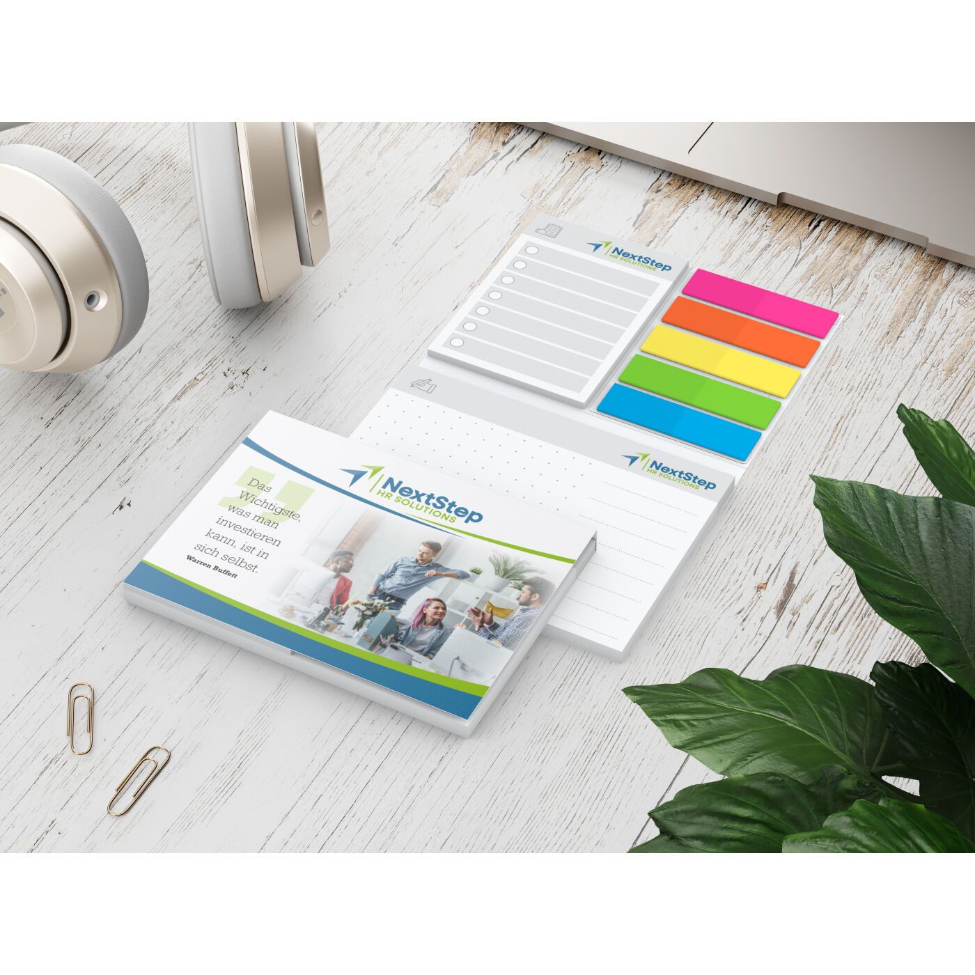 Haftnotiz-Set orgaLine Quicknotes, matt-233
