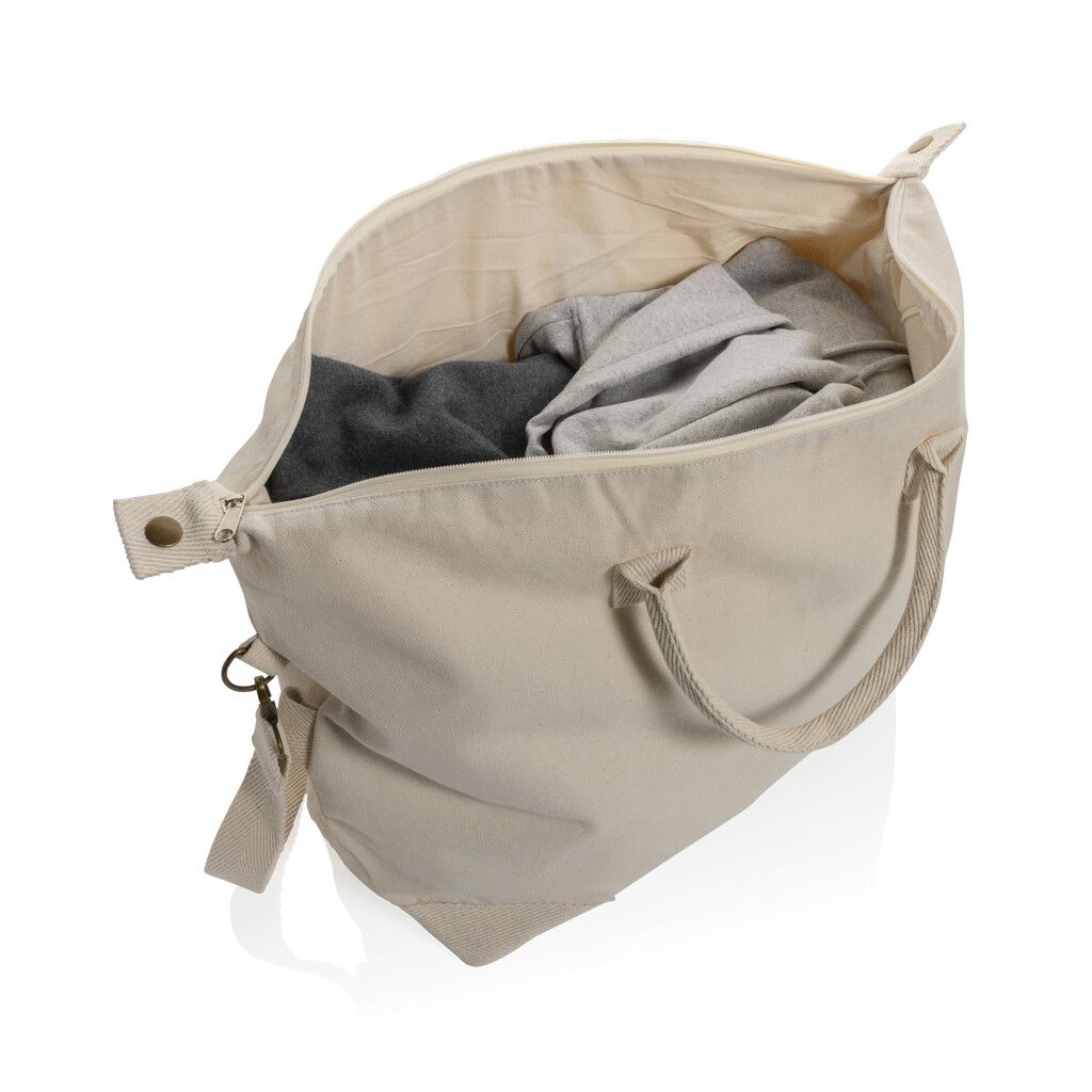 Kezar AWARE™ 500g/m² Wochenendtasche aus recyceltem Canvas - off white-675