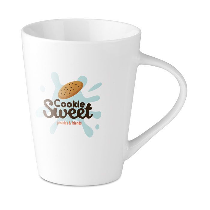 Porzellan Kaffeebecher 250ml ROME - weiß-582