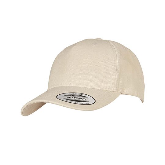 YP Classics 5-Panel Premium Curved Visor Snapback Cap - stone-317