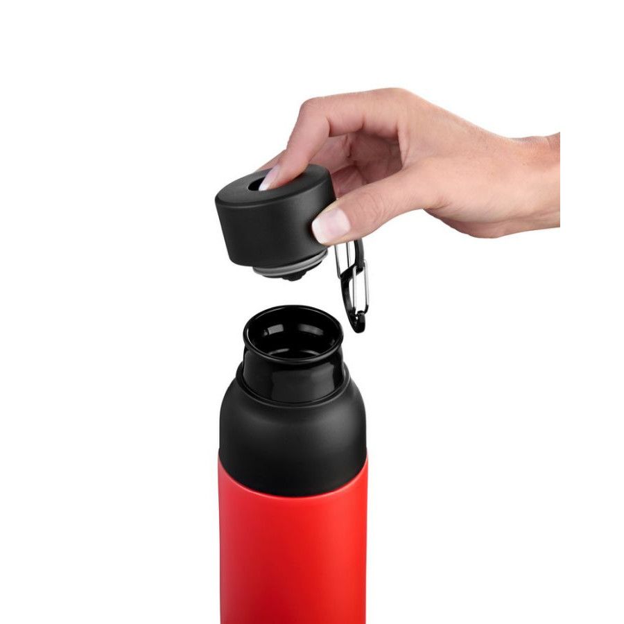TROIKA Thermoflasche INFUSE+ - rot - schwarz-508