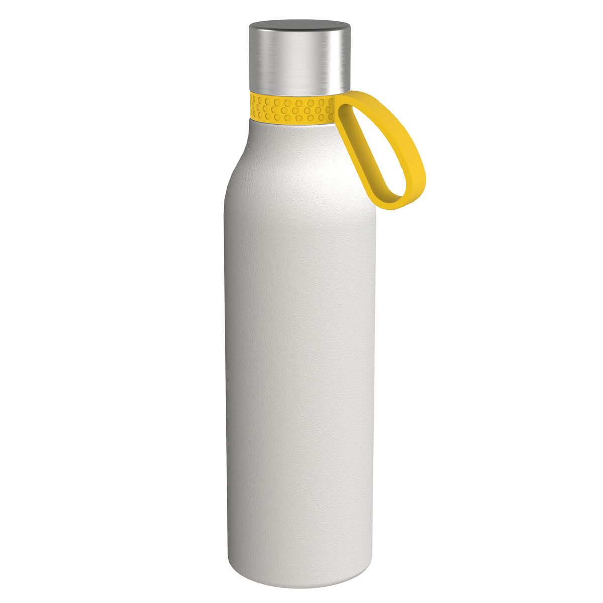 Trinkflasche myTOULON II 820 mit Ring - weiß - gelb-964