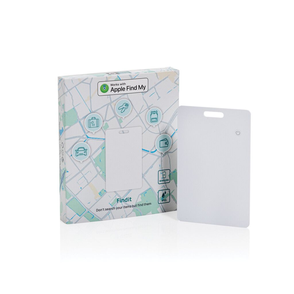 Findit RCS rABS wiederaufladbare Ultra-Thin Tracker-Karte - weiß-374