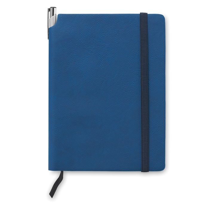 Notizbuch mit PU Cover SOFTNOTE - blau-227