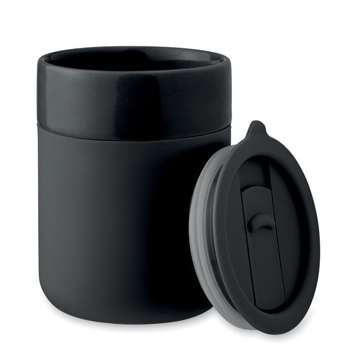 Keramikbecher 330 ml QERAM - schwarz-859