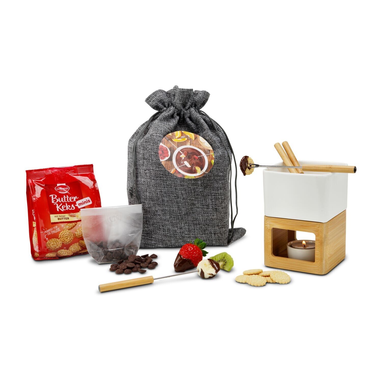 Geschenkset Schokofondue im Beutel-56