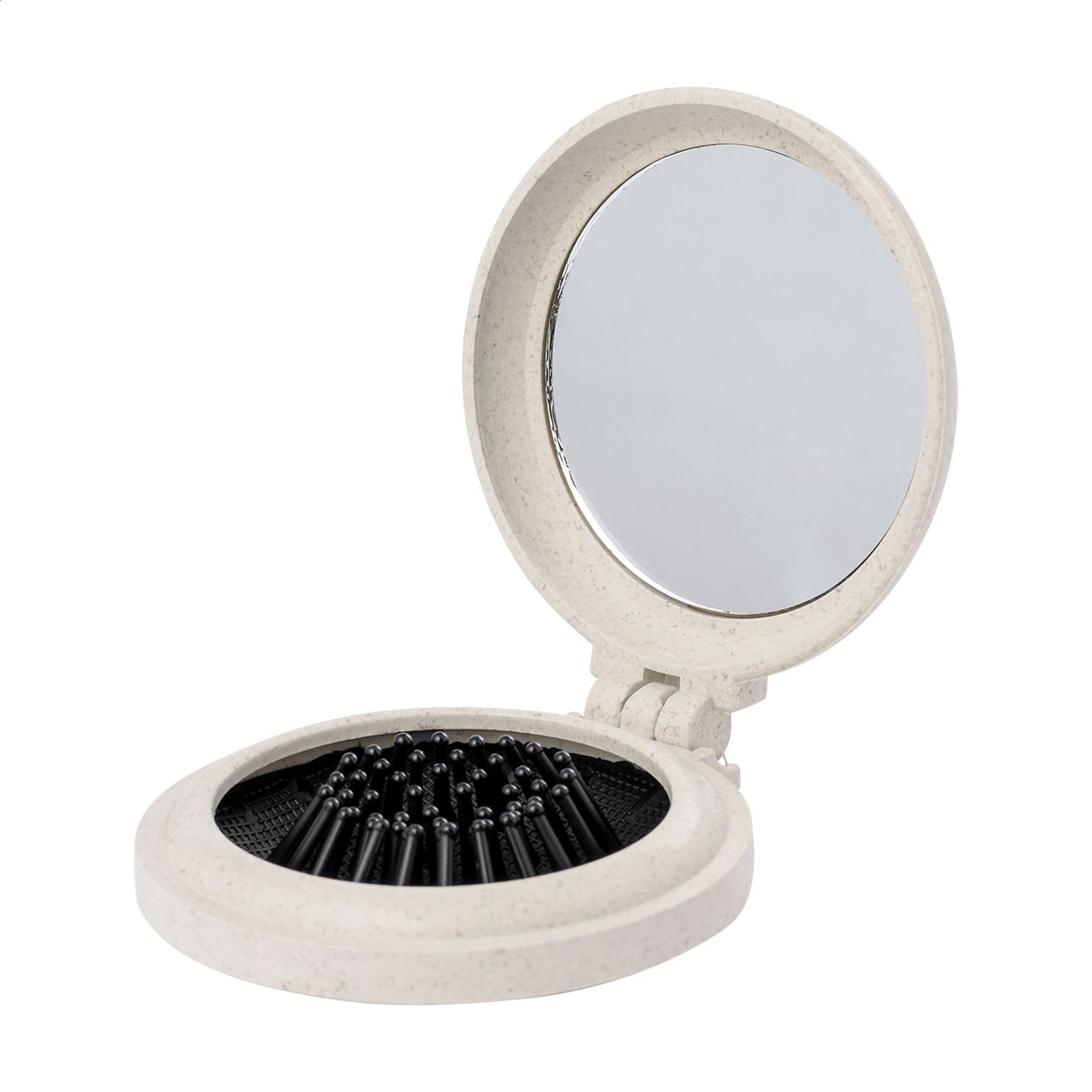 Webrush Spiegel mit Haarbürste - natur-135