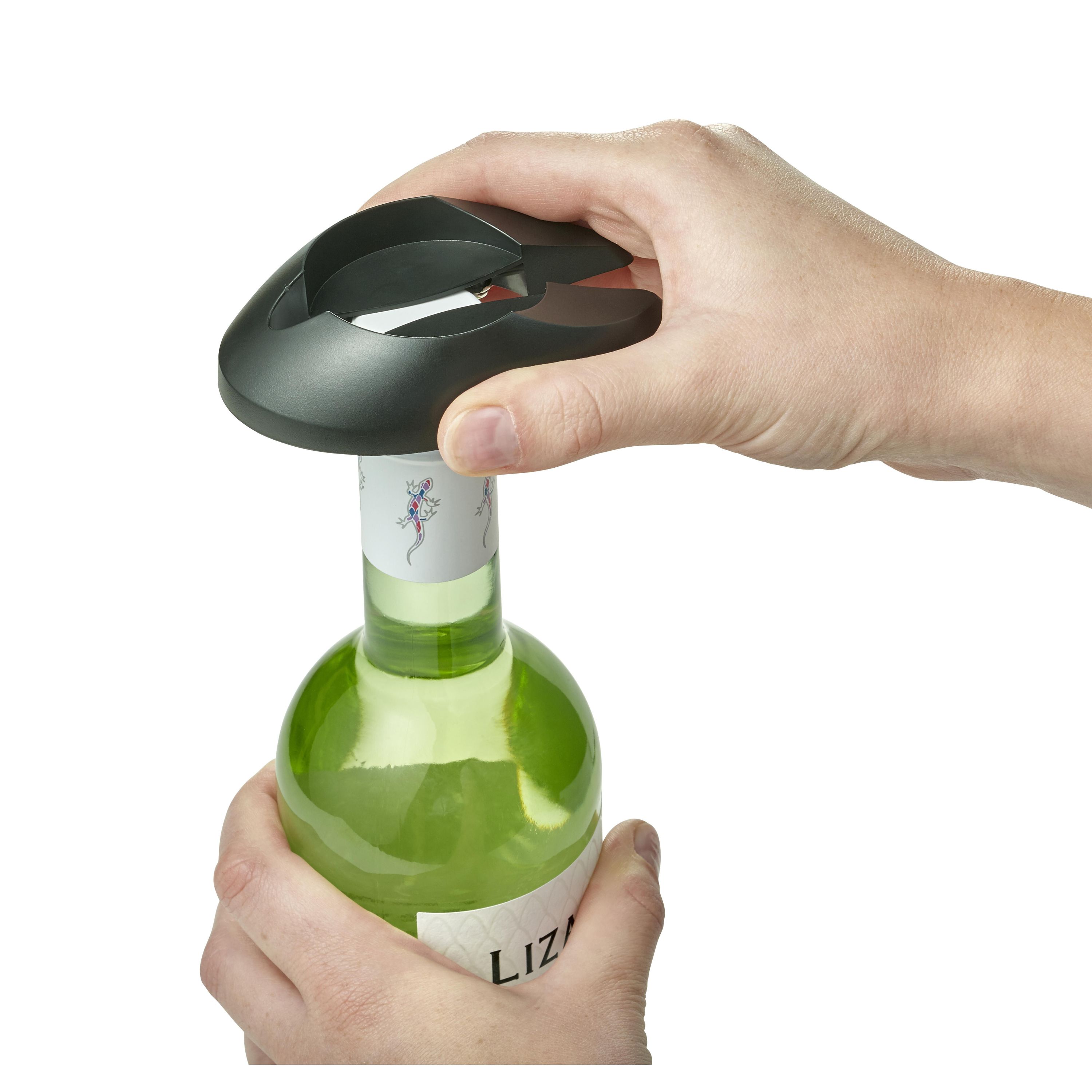 Elektrischer Wein-Flaschenöffner aus Kunststoff Fiza - schwarz-164