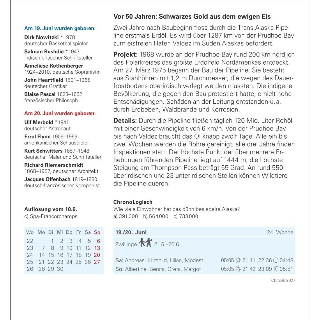 Chronik Tagesabreißkalender-405