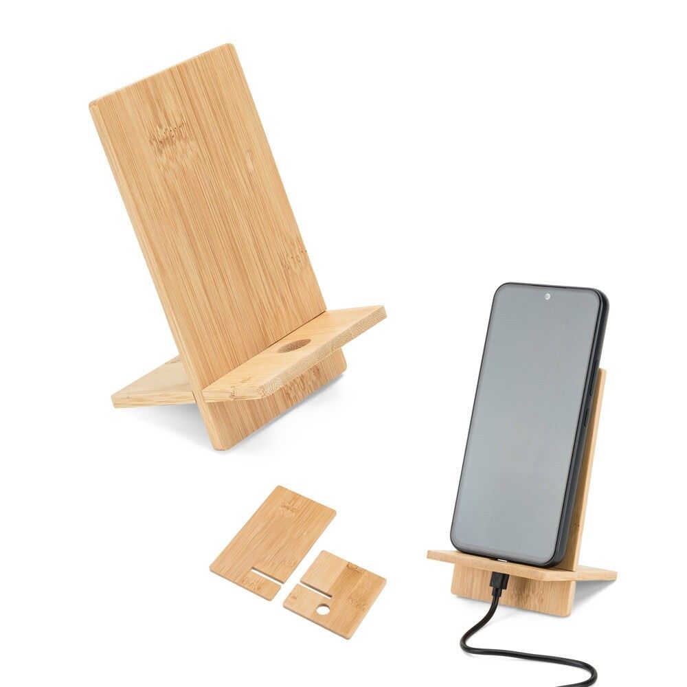 GALEN Handyhalter aus Bambus, in zwei Teile zerlegbar - natur-791
