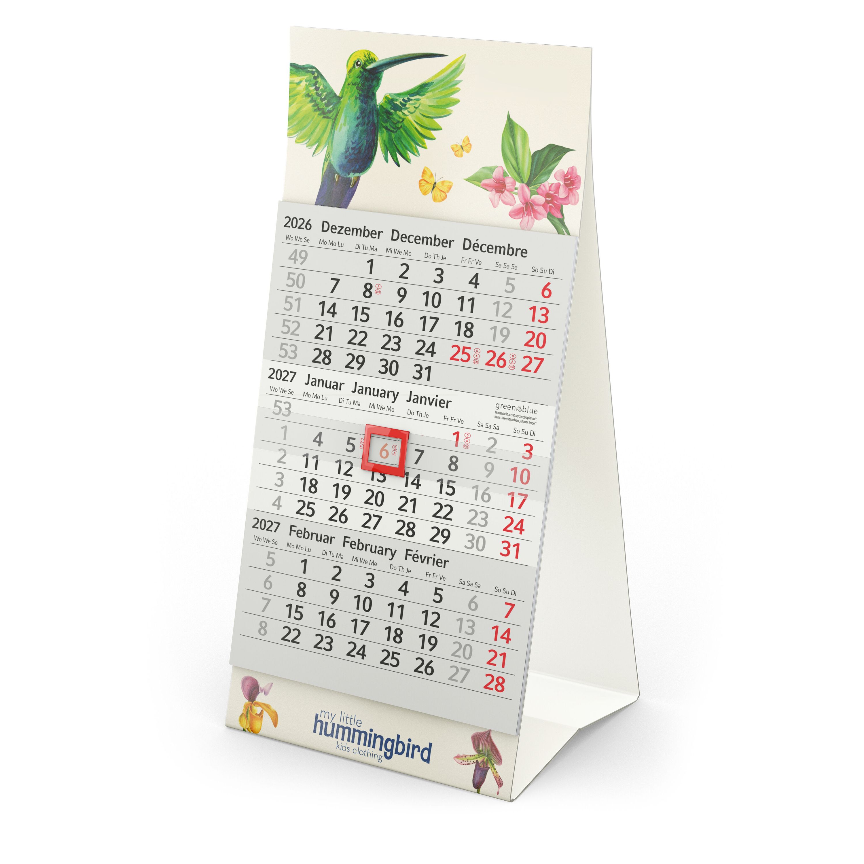 Tischkalender Mini 3 RECYCLING-876