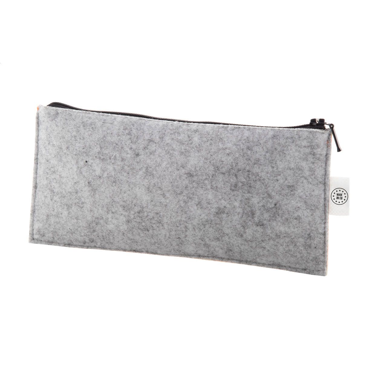 CreaFelt Pen Zip individuelle RPET Stiftetasche - weiß - grau-950