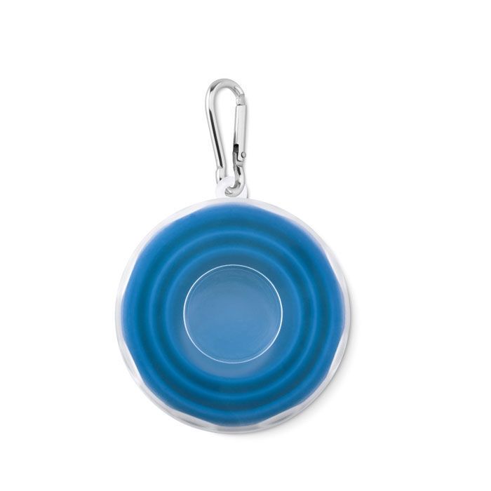 Faltbarer Silikon Becher CUP PILL - blau-876
